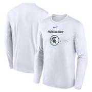 Michigan State Nike Courtside Dri-Fit Practice Long Sleeve Tee